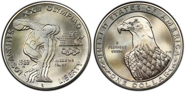 1983-S $1 Olympic MS70