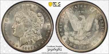 1893-CC $1 MS62