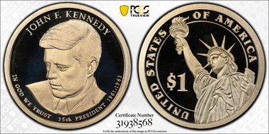 2015-S $1 John F. Kennedy PR70DCAM