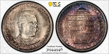 1947-S 50C Booker T. Washington MS64