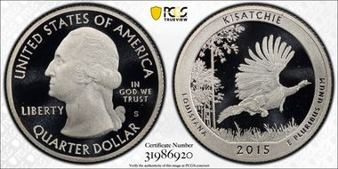 2015-S 25C Kisatchie NP - Silver First Strike PR70DCAM
