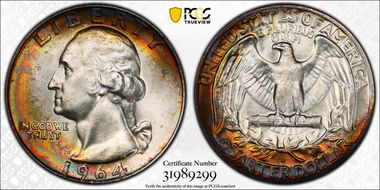 1964-D 25C MS67