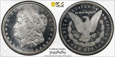 1878-CC $1 MS63PL