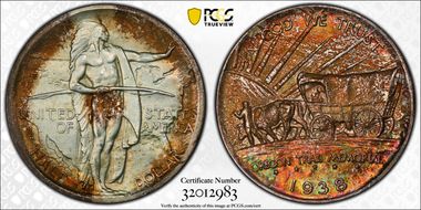 1938-S 50C Oregon MS66