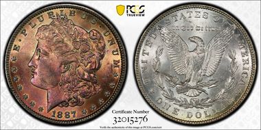 1887 $1 MS64