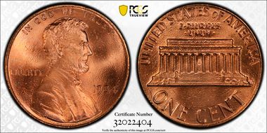 1984 1C Doubled Die Obverse MS68RD