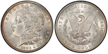 1883 $1 MS65+