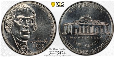 2015-D 5C MS68FS