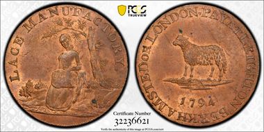 1794 Tk 1/2D DH-3c Bedfordshire MS64RB