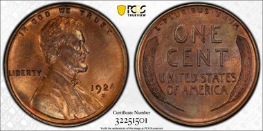1924-D 1C MS64RB