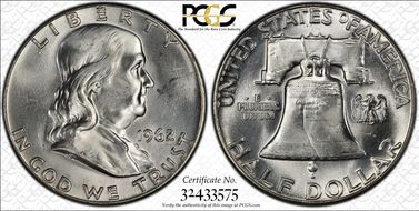 1962 50C Obv Die Clash FS-402 MS64FBL