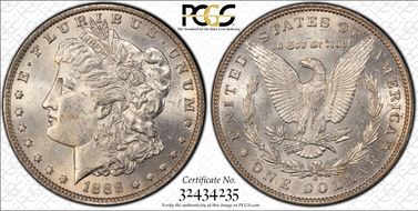 1888-O $1 VAM 18 Oval O MS61