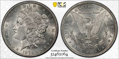 1879-O $1 VAM 4 O/Horizontal O AU55