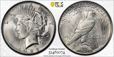 1928 $1 MS62