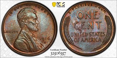 1916-S 1C MS65BN