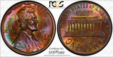 1968 1C MS64RB