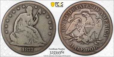 1872-CC 50C WB-3 Large CC VG8