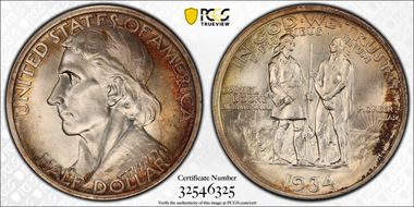 1934 50C Boone MS66+