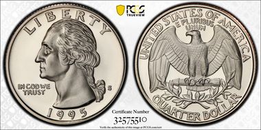 1995-S 25C PR70DCAM