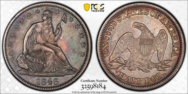 1846 50C WB-10 Med Date DDO XF40