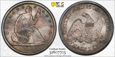 1864-S 50C MS66