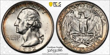 1962 25C Type B Reverse, FS-901 MS66