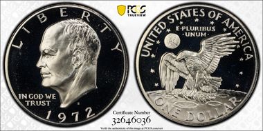 1972-S $1 Silver DDO FS-101 PR69DCAM