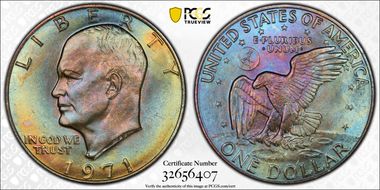 1971 $1 MS65+