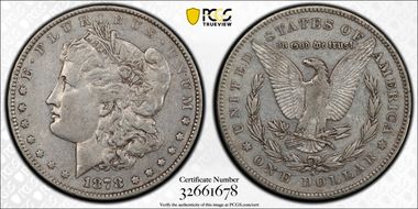 1878-S $1 VAM 56 Long Arrow Shaft VF35