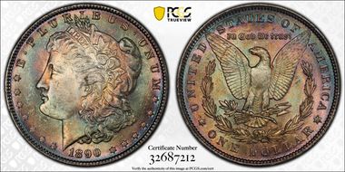 1890 $1 MS63