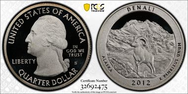 2012-S 25C Denali NP - Silver PR70DCAM