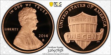 2014-S 1C Shield PR70DCAM