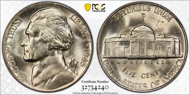 1945-P 5C TDR FS-804 MS64