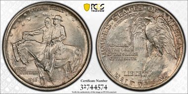 1925 50C Stone Mountain MS65