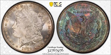 1879-S $1 VAM 9, Rev. of 1878 MS63