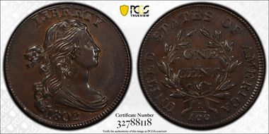 1802 1C S-230 MS63BN