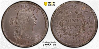 1797 1C S-139 MS63+ BN