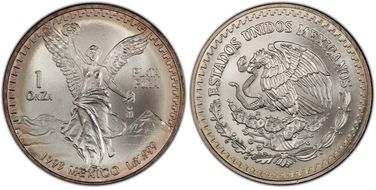 1993-Mo Onza Libertad Ag MS68