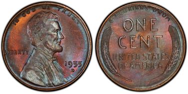 1955-D 1C MS65BN