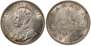 1936 S$1 MS62
