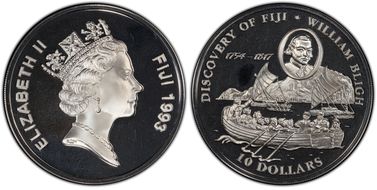 1993 $10 Discovery of Fiji PR65DCAM