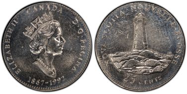 1992 25C Nova Scotia MS63