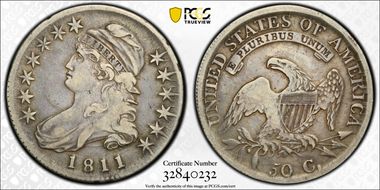 1811 50C O-111a VF25