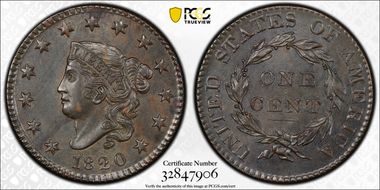 1820 1C N-15 MS63BN
