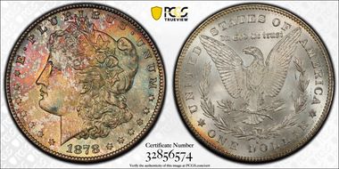 1878-S $1 MS65+
