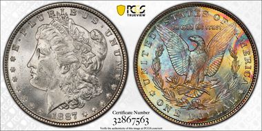 1887 $1 MS63