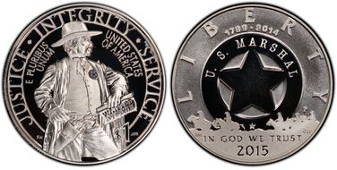 2015-P $1 U.S. Marshals Service PR68DCAM