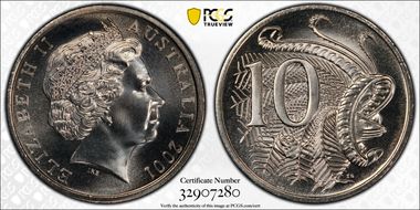 2001 10C Large Head MS68
