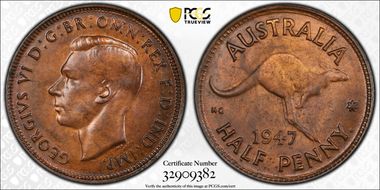 1947(p) 1/2D MS64RB