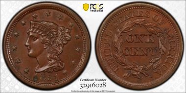 1851 1C N-18 MS63BN